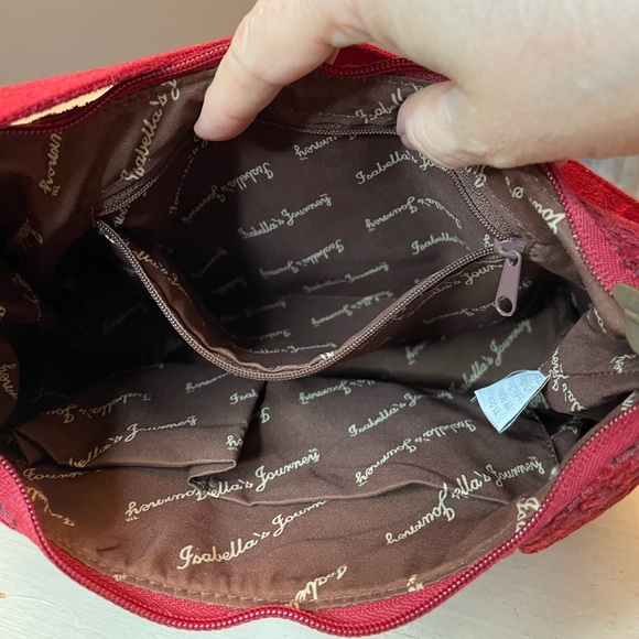 NWT Isabella’s Journey red tapestry bag - Picture 8 of 15